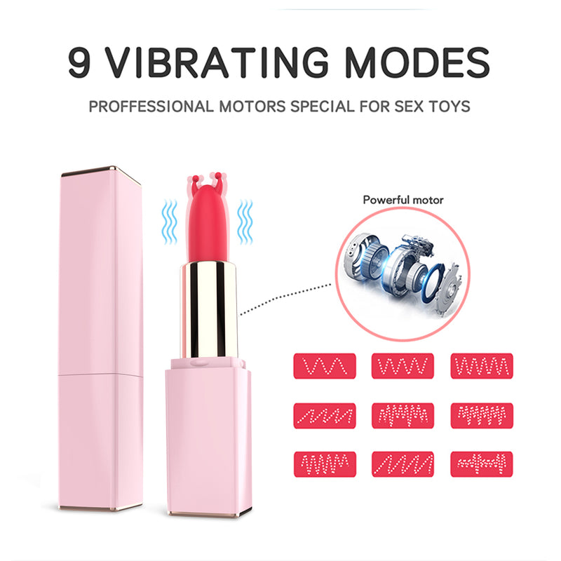 3 Heads Lipstick Mini Vibrator