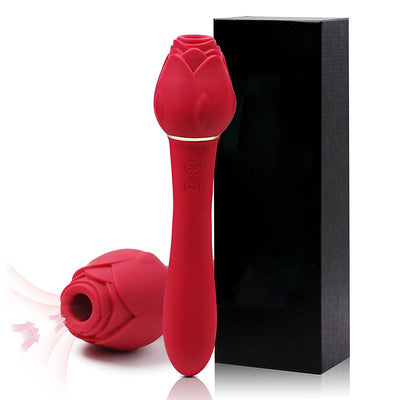 2 in 1 Rose Vibrator Wand