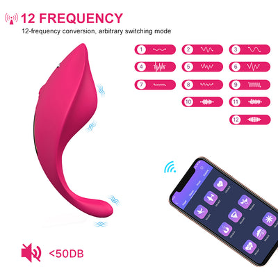 Wearable Wireless Vibrating Massager - App Bluetooth Remote Control