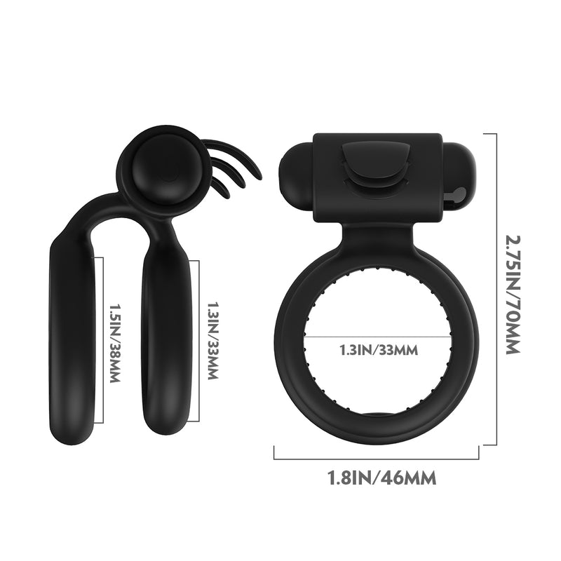 Battery Magnetic Double Ring Lock Vibrator