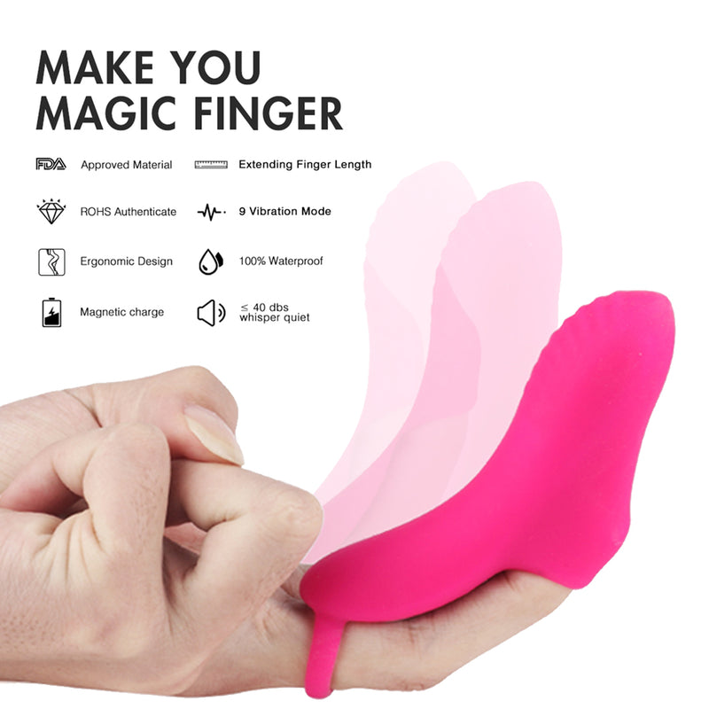 9 Modes G Spot Finger Sleeve Vibrator