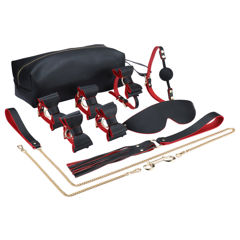 7 Pcs Luxury BDSM Bondage Kit With Bag