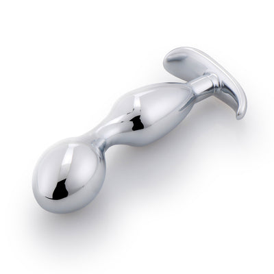 Silver Metal Anal Expansion Massager Butt Plugs