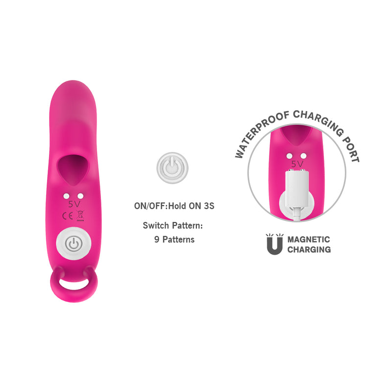 9 Modes G Spot Finger Sleeve Vibrator