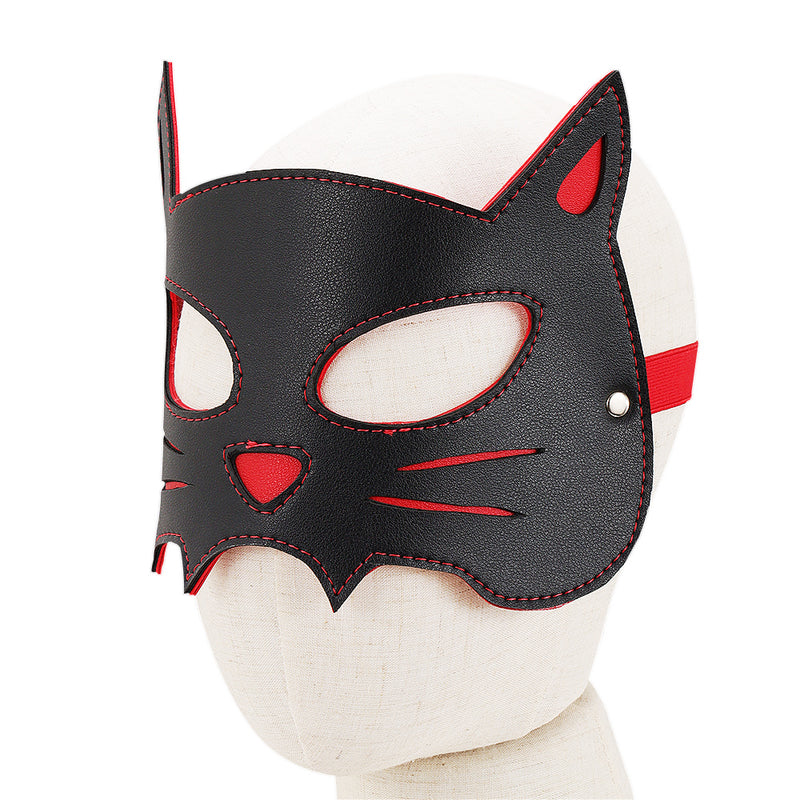 Leather Cat Eye Mask Costumes Cosplay