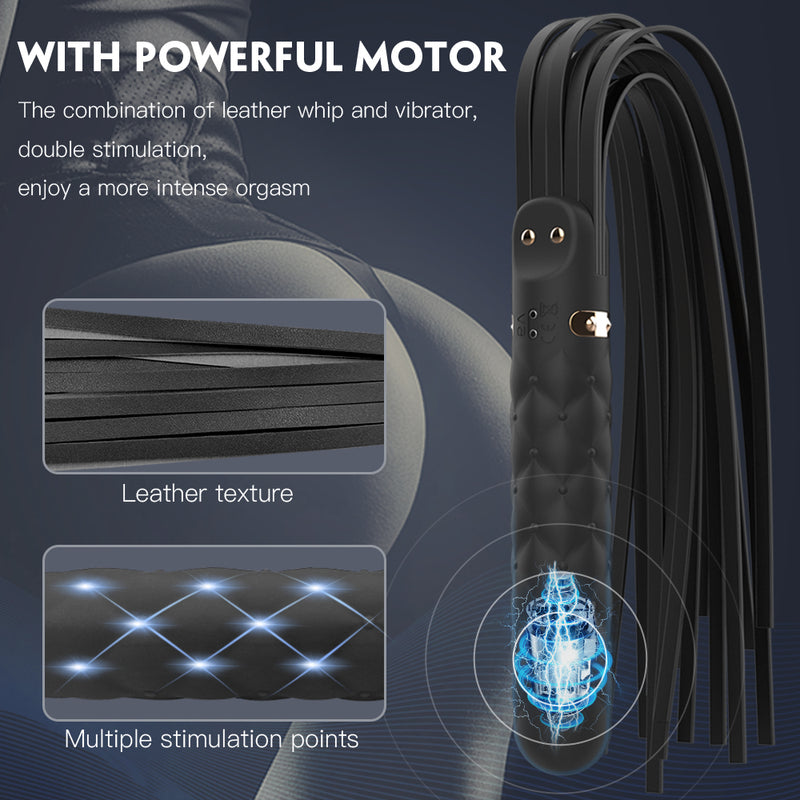 9 Modes Vibration of Leather Whip and Vibrator