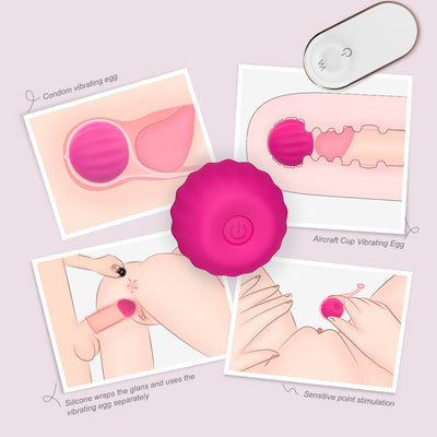 Penis Extender Vibrating Egg For Condoms- Remote Control