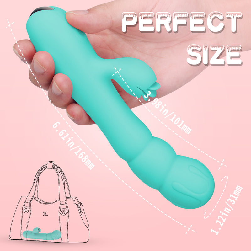 9 Speed Rotation Sucking Vibrator + G-Spot Clitoris Stimulator