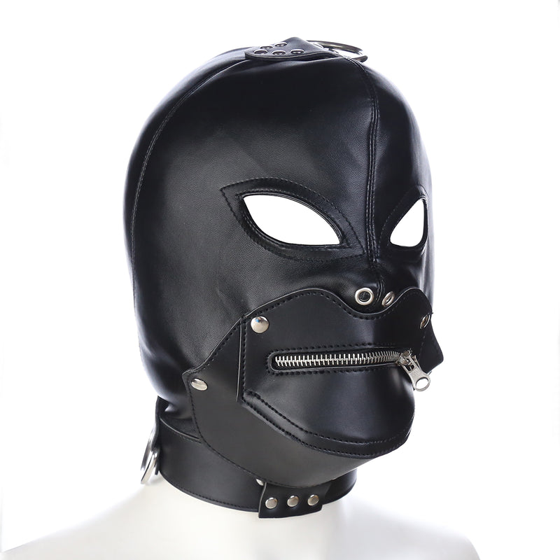 BDSM Cosplay Hood Bondage Mask