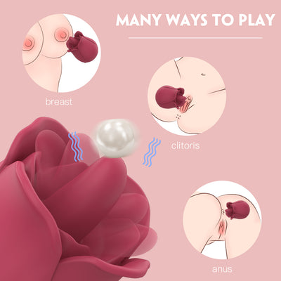 9 Modes Rose Shape Mini Massager