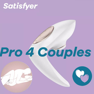 Satisfyer Pro 4 Couples Sucking/G spot Silicone Vibration