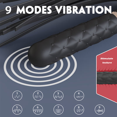 9 Modes Vibration of Leather Whip and Vibrator