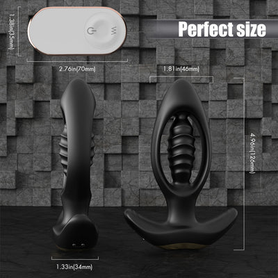 Wireless Remote Control Anal Plug Vibrator For Male and Female