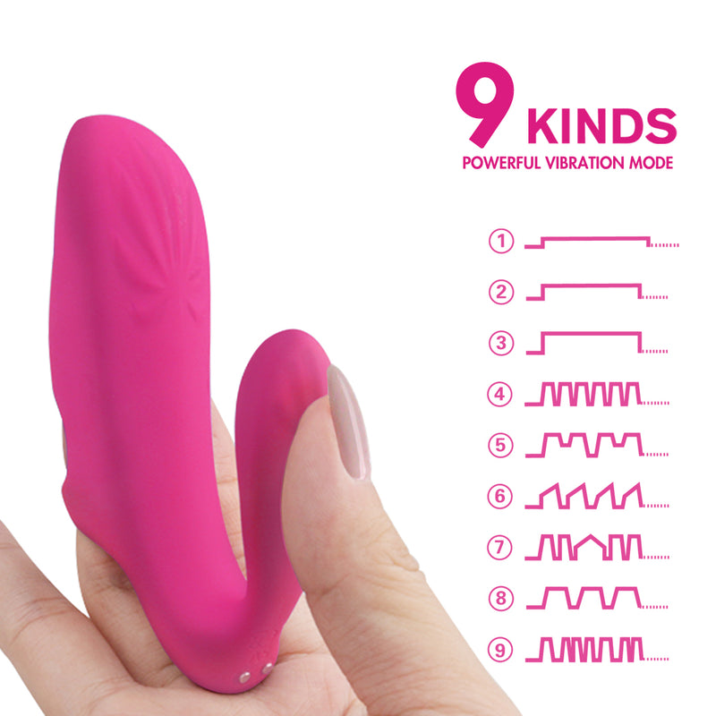 9 Powerful Modes Mini Finger Vibrator