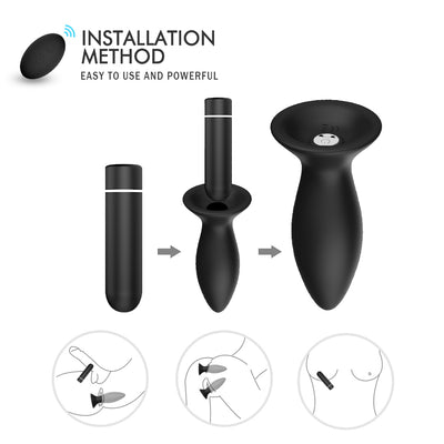 3 Pcs Remote Control Anal Plug Vibrator