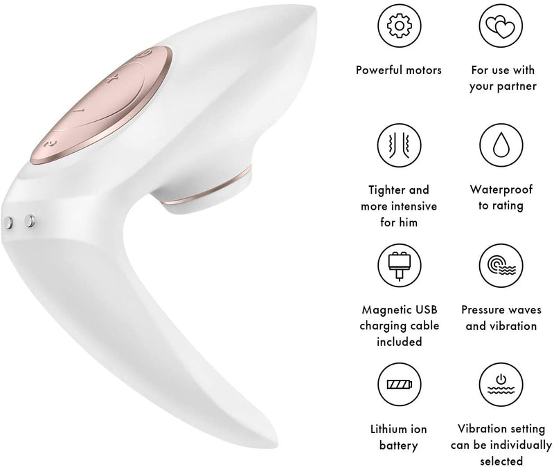 Satisfyer Pro 4 Couples Sucking/G spot Silicone Vibration