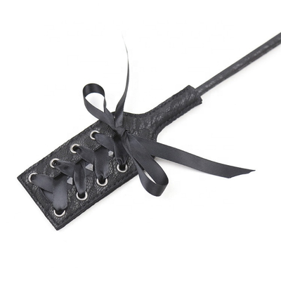 Black Lace Feather Tickle Whip Bondage BDSM