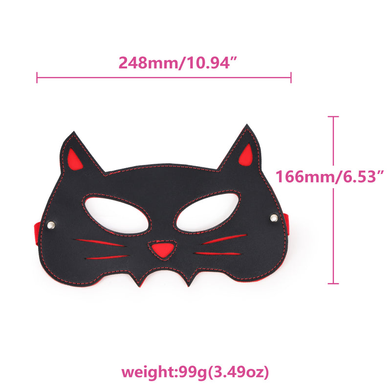 Leather Cat Eye Mask Costumes Cosplay