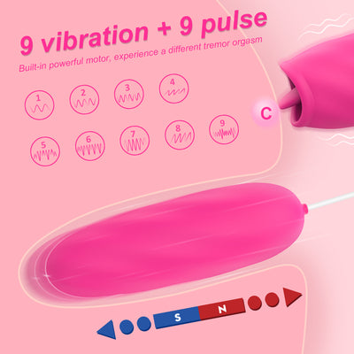 Double Head Rose Shape Vibrators