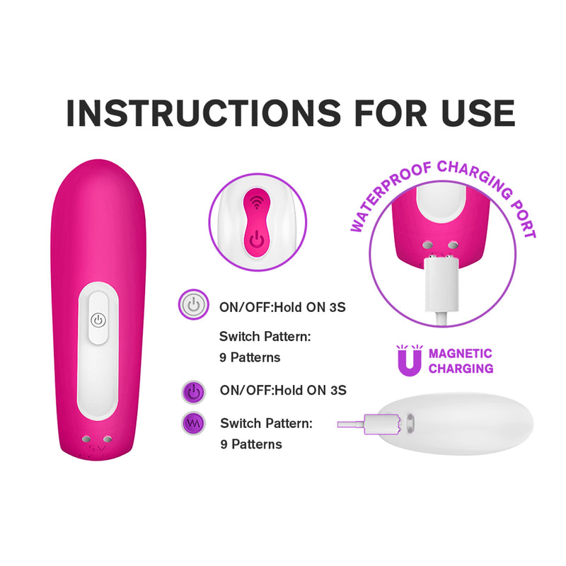 Couples Remote Control G-Spot Vibrating Massager - Unisex