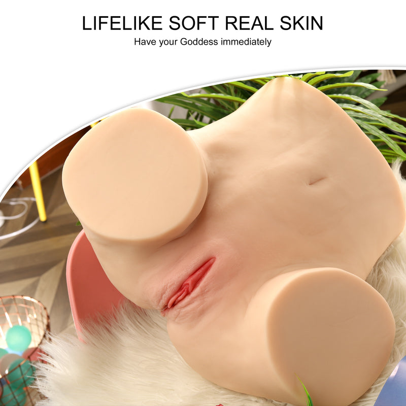 Life-Like Male Masturbator Sex Doll Silicone Realistic Ass Pussy Vagina Sex Toy