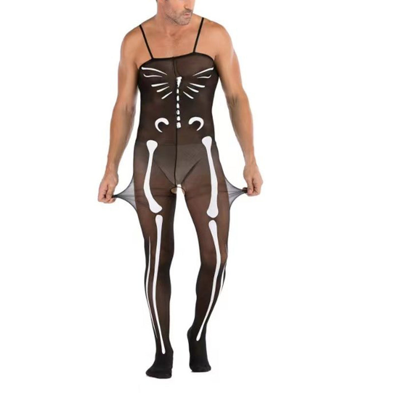 Male comfortable See-through Bodystocking Costume