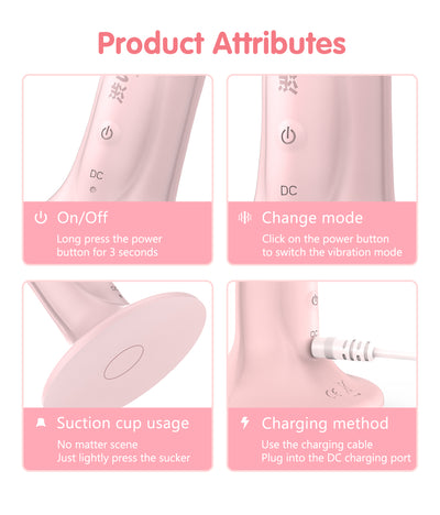 7 Vibrations Mode Suction Cup Dildos Vibrator For Women