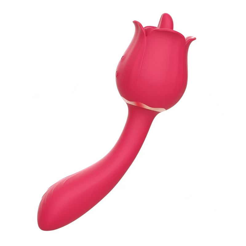 Rose Tongue Clitoral and G-Spot Vibrator For Female