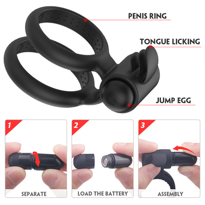 Battery Magnetic Double Ring Lock Vibrator