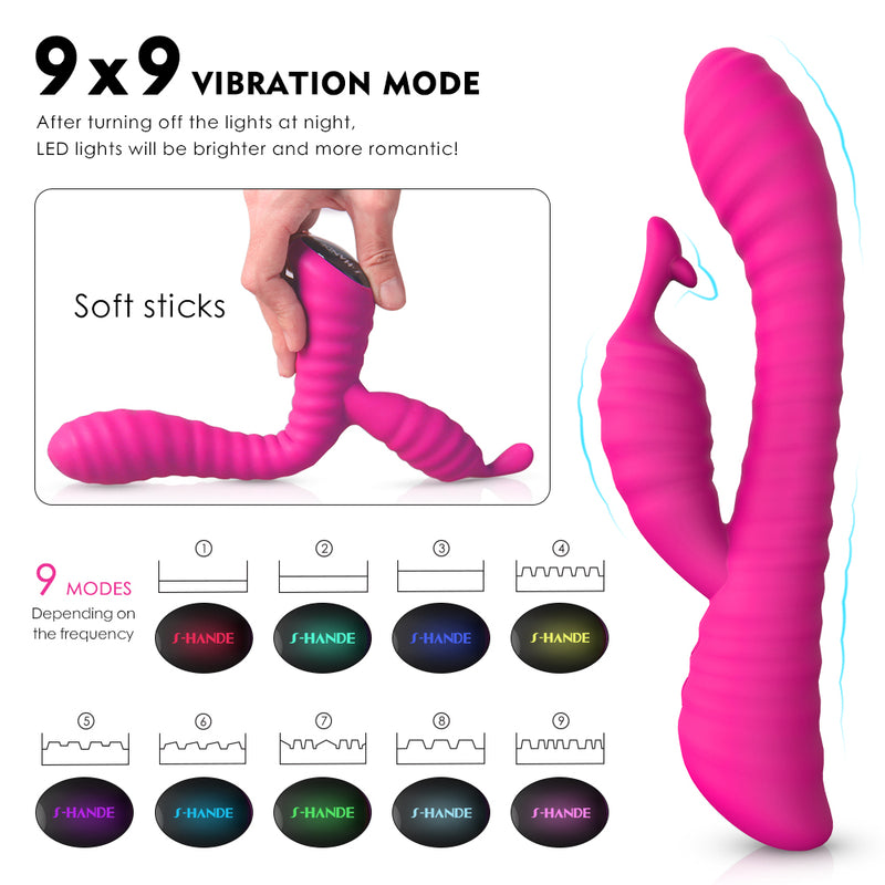 Spiral Design Rabbit Vibrator