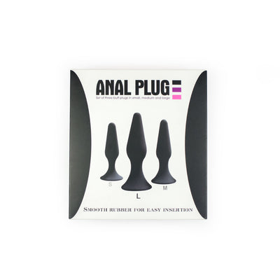 3 Pcs Glow in the Dark Dart-Shaped Anal Plug