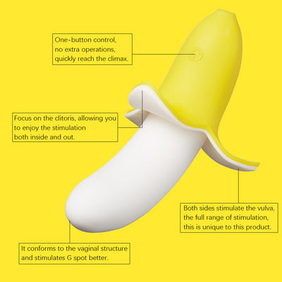 Banana Shape Massage Vibrator For Female