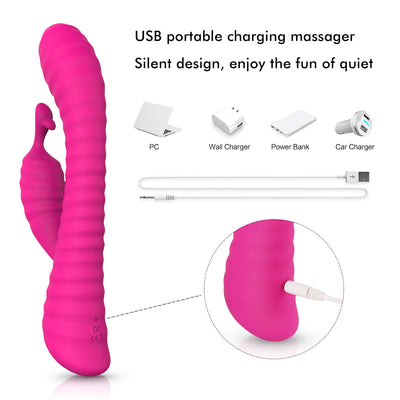 Spiral Design Rabbit Vibrator