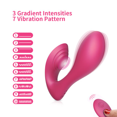 10 Speeds G Spot Clit Sucking Vibrator Pro 2-Remote Control