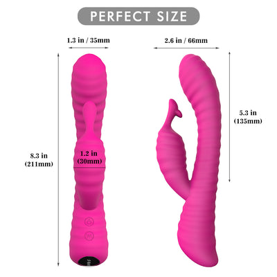 Spiral Design Rabbit Vibrator